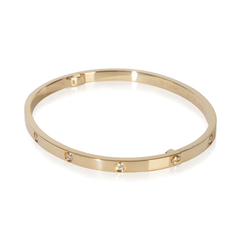 Cartier Yellow Gold Diamond Small Model Love Bracelet 18k