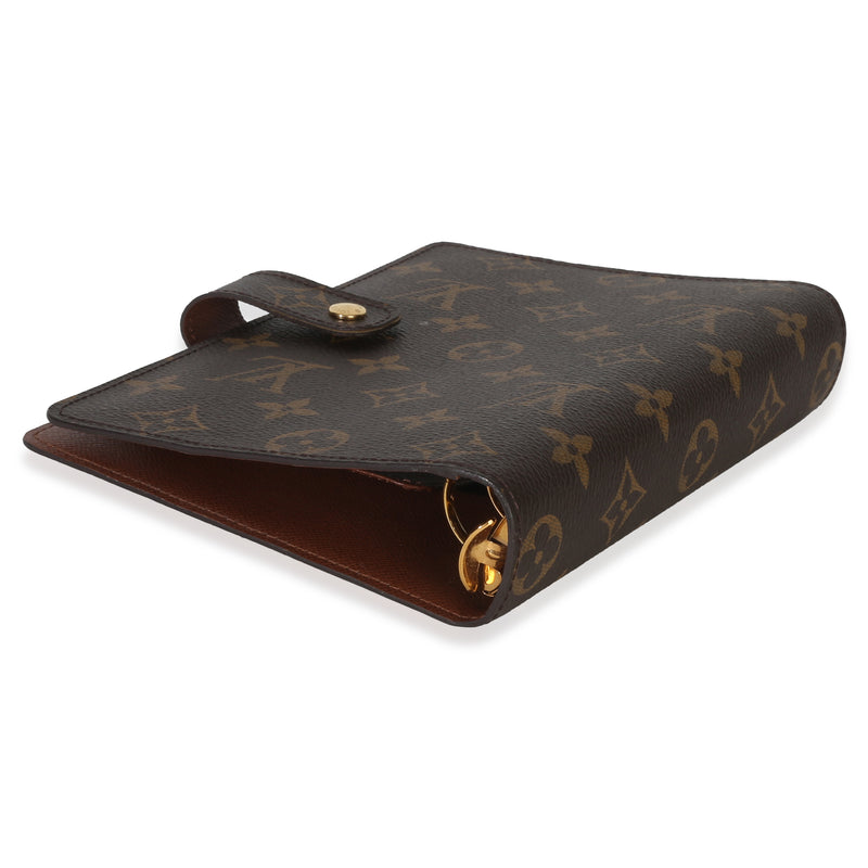 Louis Vuitton Monogram Canvas Small Ring Agenda Cover Brown Other