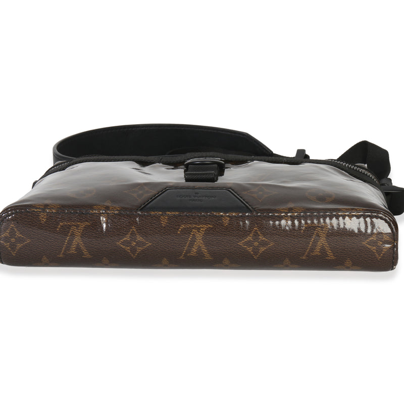 Louis Vuitton Monogram Glaze Canvas Messenger Bag Pm Brown Plastic Handbag