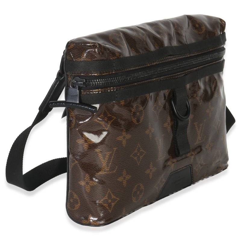 Louis Vuitton Monogram Glaze Canvas Messenger Bag Pm Brown Plastic Handbag
