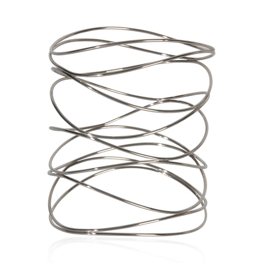 Tiffany & Co. White Gold Elsa Peretti 9 Row Wave Bracelet 18k