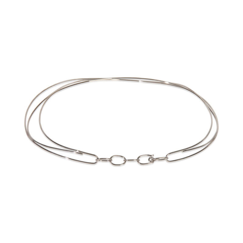Tiffany & Co. White Gold Elsa Peretti Wave Collar Necklace 18k