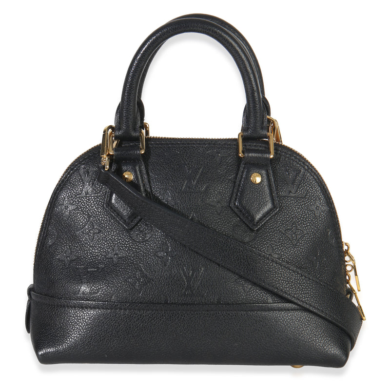 Louis Vuitton Black Monogram Empreinte Neo Alma Bb Leather Handbag