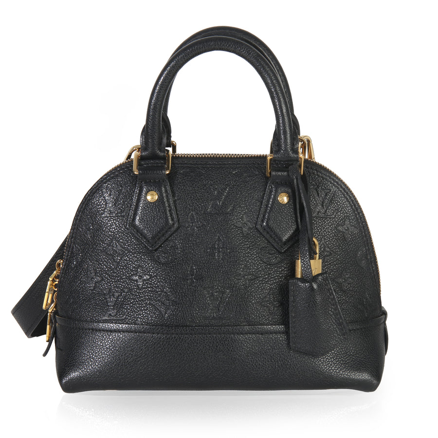 Louis Vuitton Black Monogram Empreinte Neo Alma Bb Leather Handbag