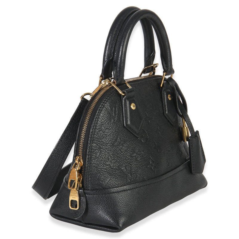 Louis Vuitton Black Monogram Empreinte Neo Alma Bb Leather Handbag
