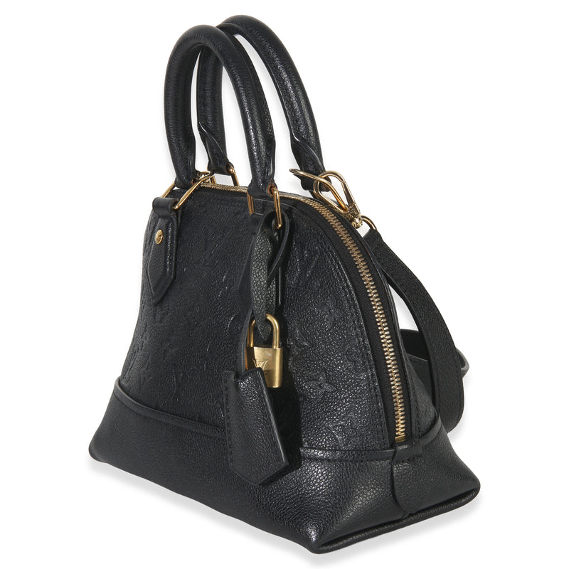 Louis Vuitton Black Monogram Empreinte Neo Alma Bb Leather Handbag