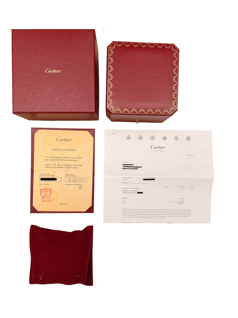 Cartier Yellow Gold Juste Un Clou Bracelet 18k