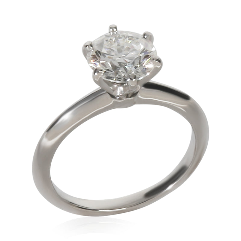 Tiffany & Co. 1.59 Ct Round Brilliant Diamond Engagement Ring 950