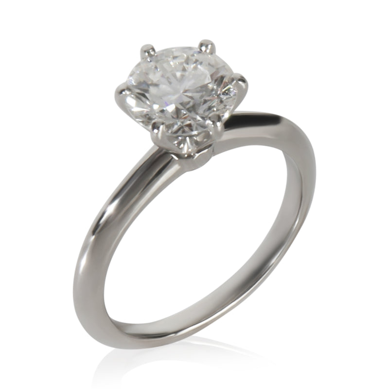 Tiffany & Co. 1.59 Ct Round Brilliant Diamond Engagement Ring 950