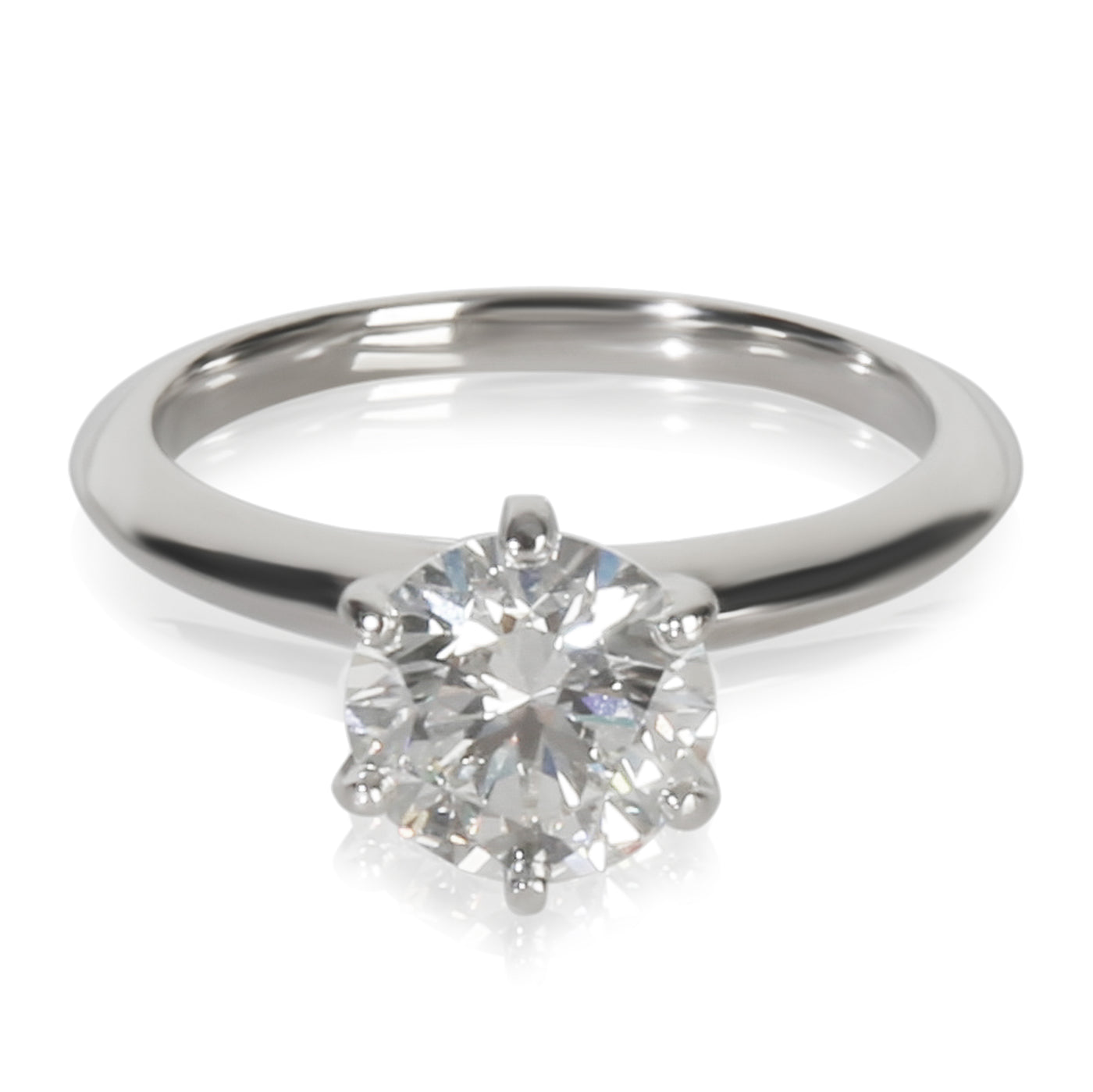 Tiffany & Co. 1.59 Ct Round Brilliant Diamond Engagement Ring 950