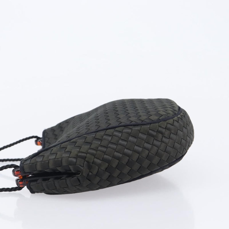 Bottega Veneta Vintage Intrecciato Hobo Nylon Black
