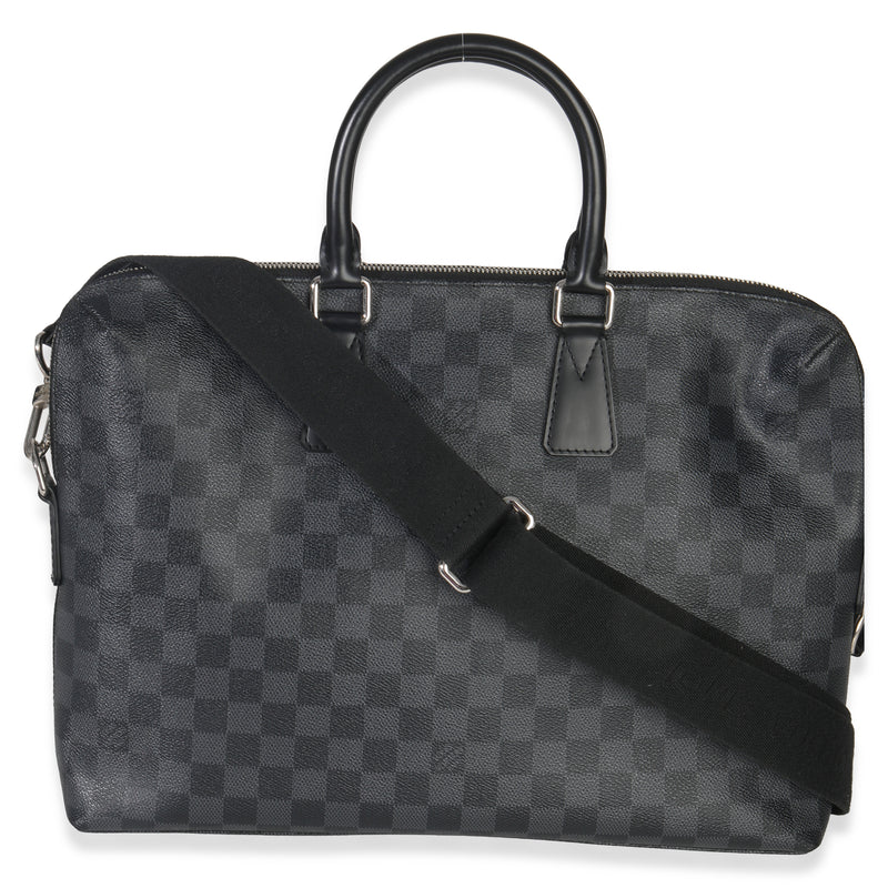 Louis Vuitton Damier Graphite Canvas Porte Documents Jour Nm Black Coated Handbag