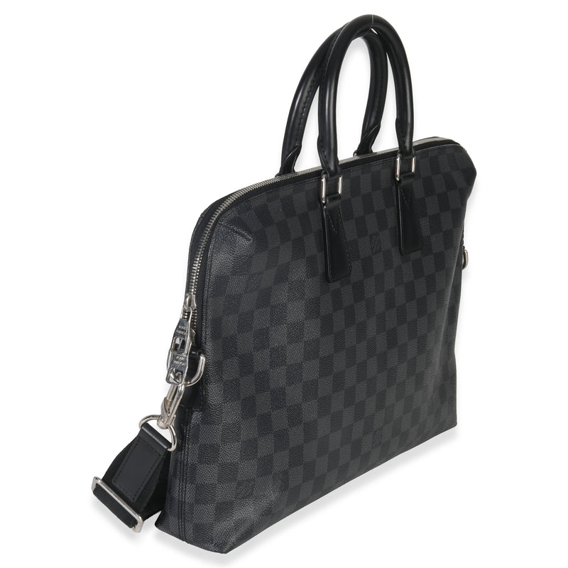 Louis Vuitton Damier Graphite Canvas Porte Documents Jour Nm Black Coated Handbag
