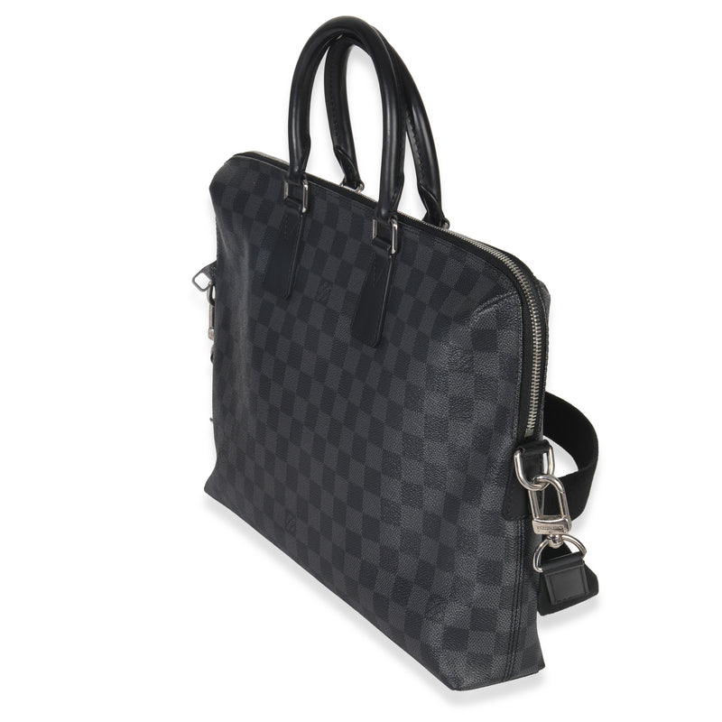 Louis Vuitton Damier Graphite Canvas Porte Documents Jour Nm Black Coated Handbag