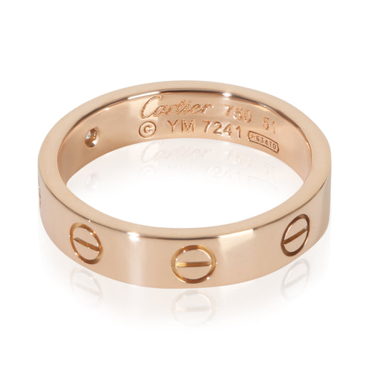 Cartier Rose Gold Diamond Small Model Love Ring 18k