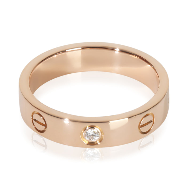 Cartier Rose Gold Diamond Small Model Love Ring 18k