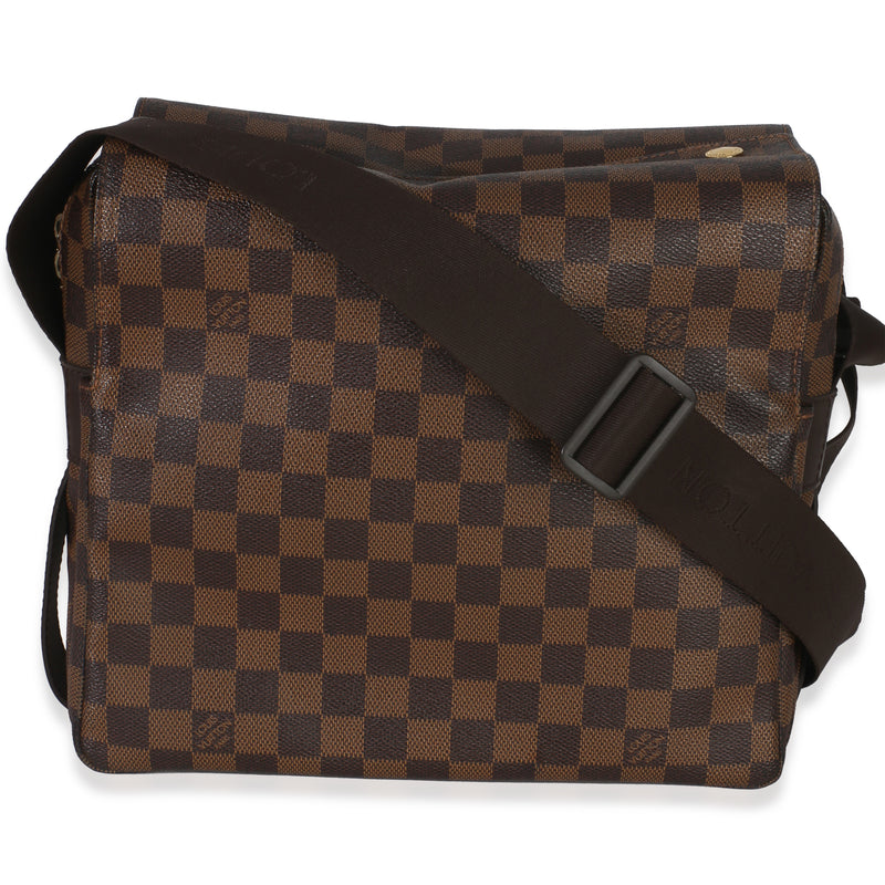 Louis Vuitton Damier Ebene Canvas Naviglio Messenger Bag Brown Handbag