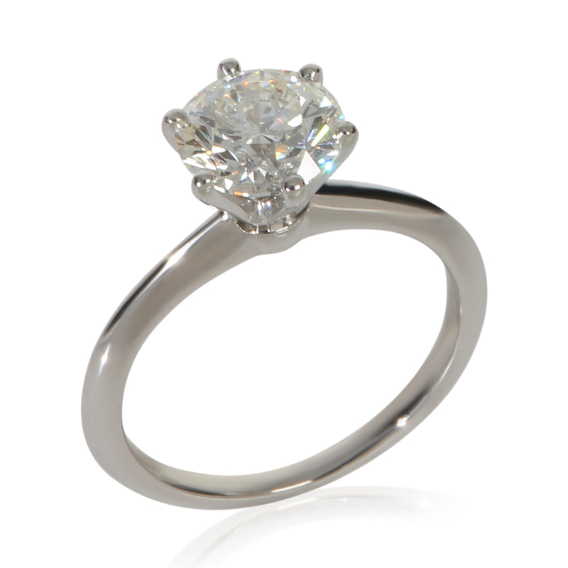 Tiffany & Co. 1.71 Ct Round Brilliant Diamond Engagement Ring 950