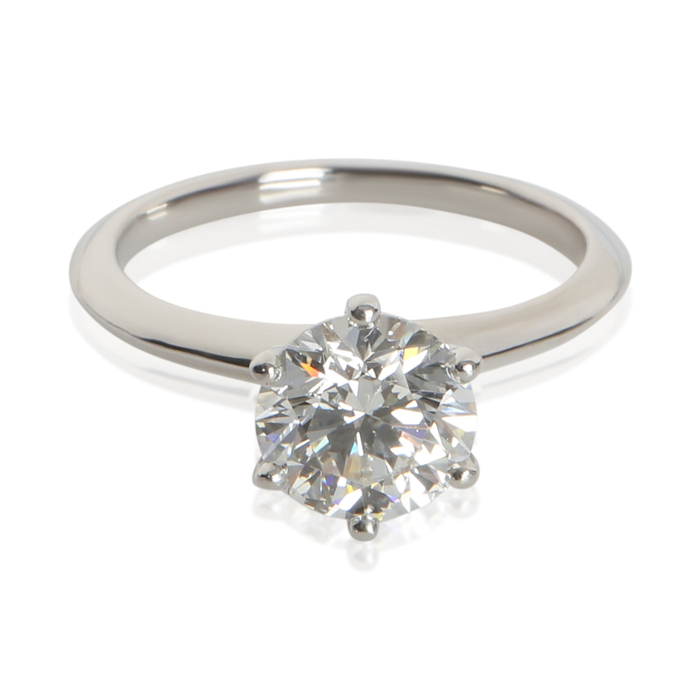 Tiffany & Co. 1.71 Ct Round Brilliant Diamond Engagement Ring 950