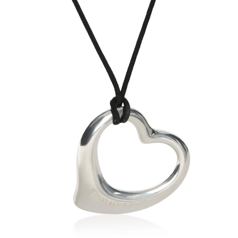Tiffany & Co. Sterling Silver Elsa Peretti Open Heart Pendant 925