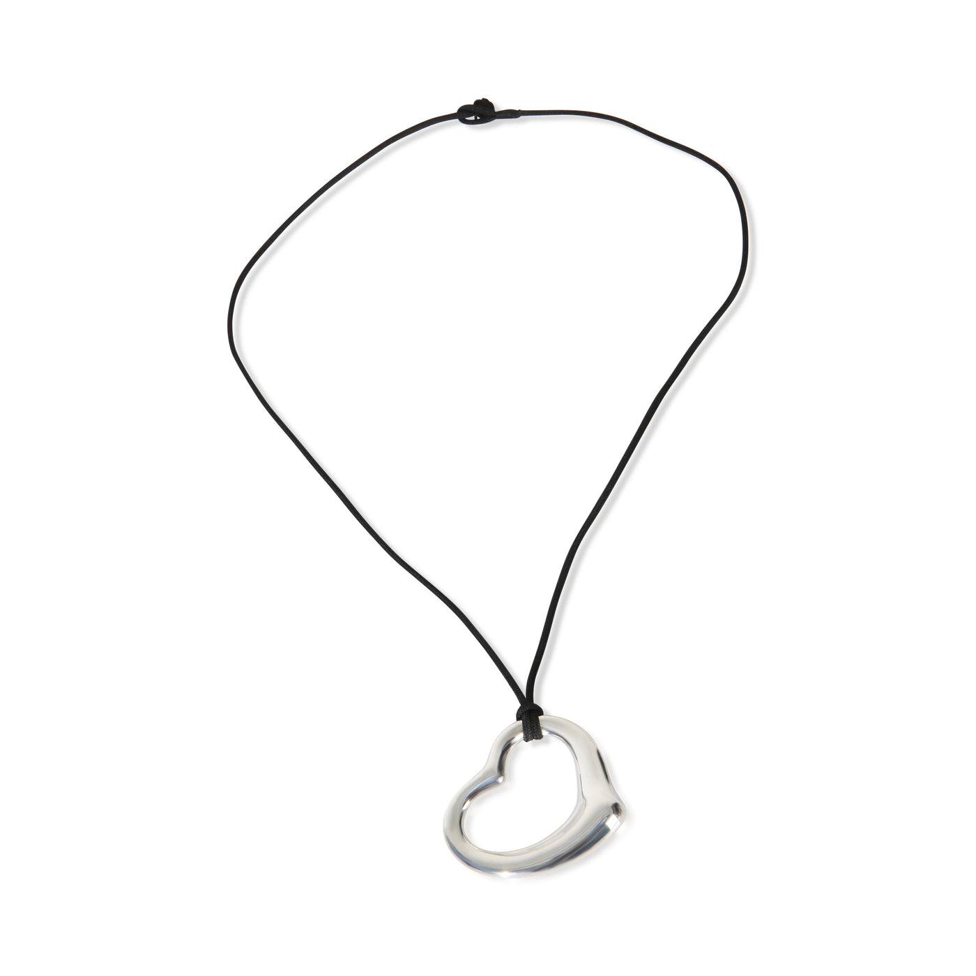 Tiffany & Co. Sterling Silver Elsa Peretti Open Heart Pendant 925