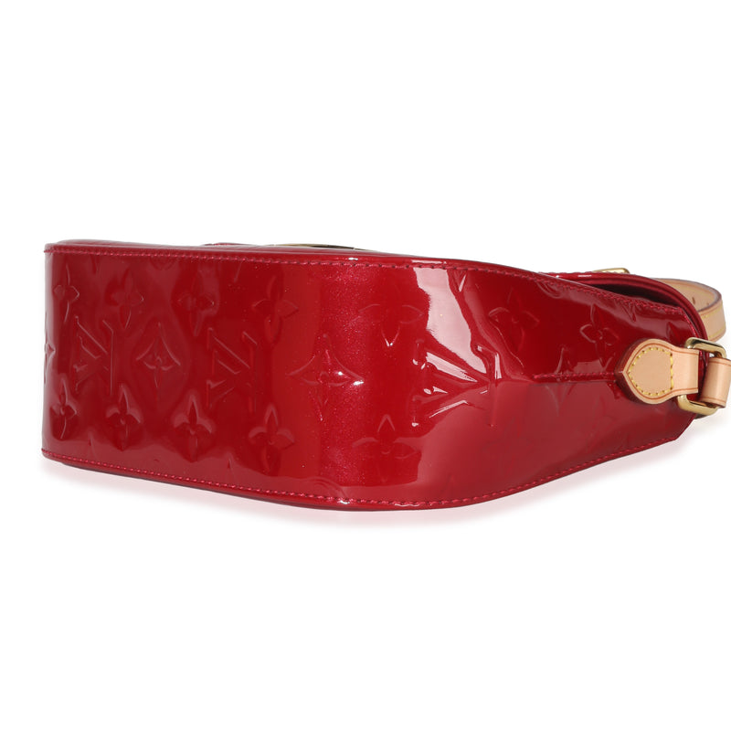 Louis Vuitton Pomme Damour Monogram Vernis Bellflower Pm Red Patent Leather Handbag