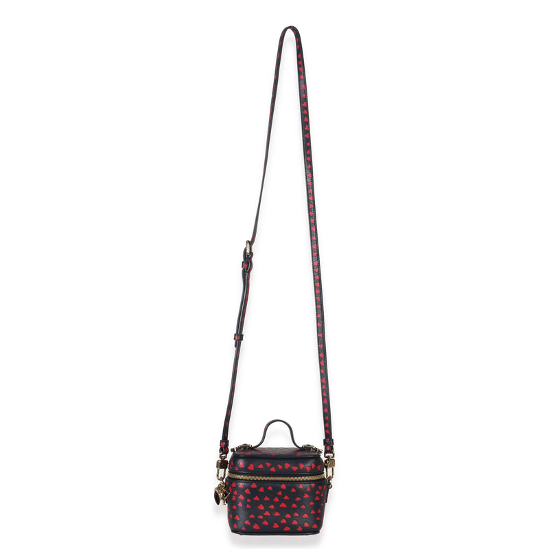 Christian Dior Blue Red Dioramour Diortravel Micro Vanity Case Leather Handbag