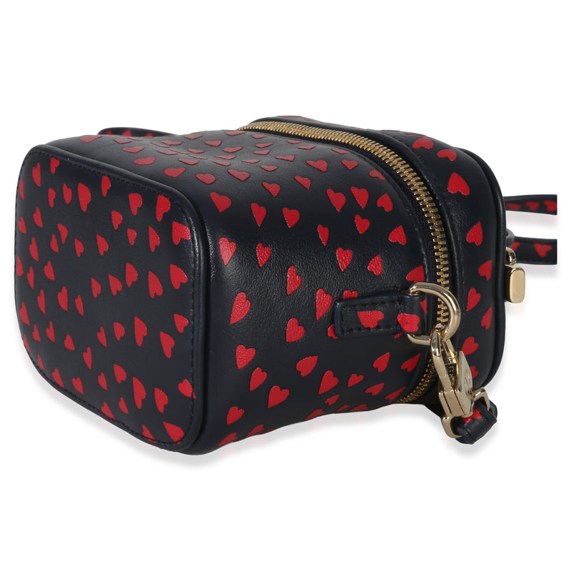 Christian Dior Blue Red Dioramour Diortravel Micro Vanity Case Leather Handbag
