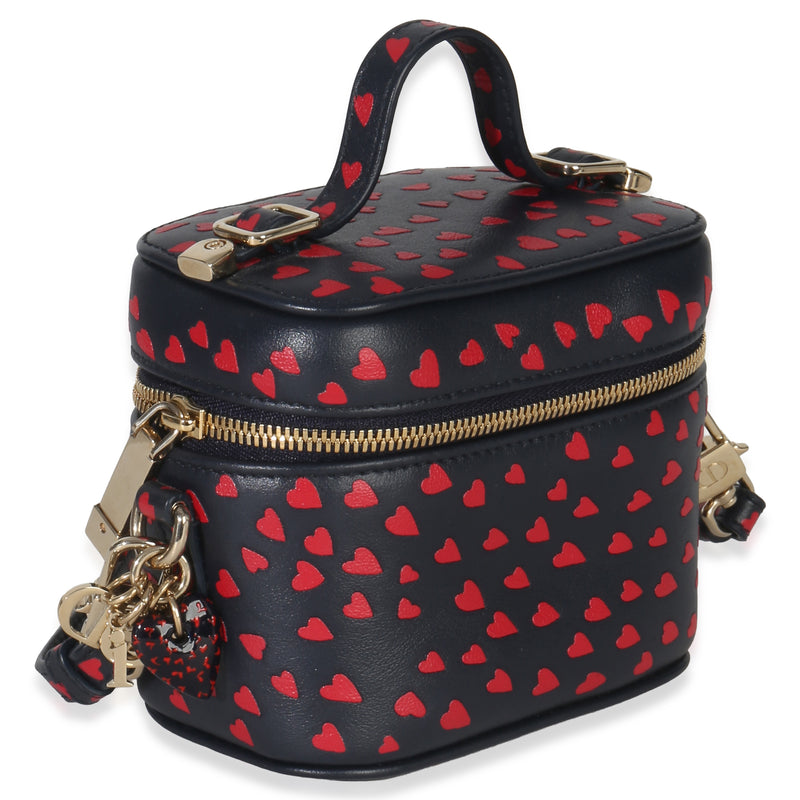 Christian Dior Blue Red Dioramour Diortravel Micro Vanity Case Leather Handbag