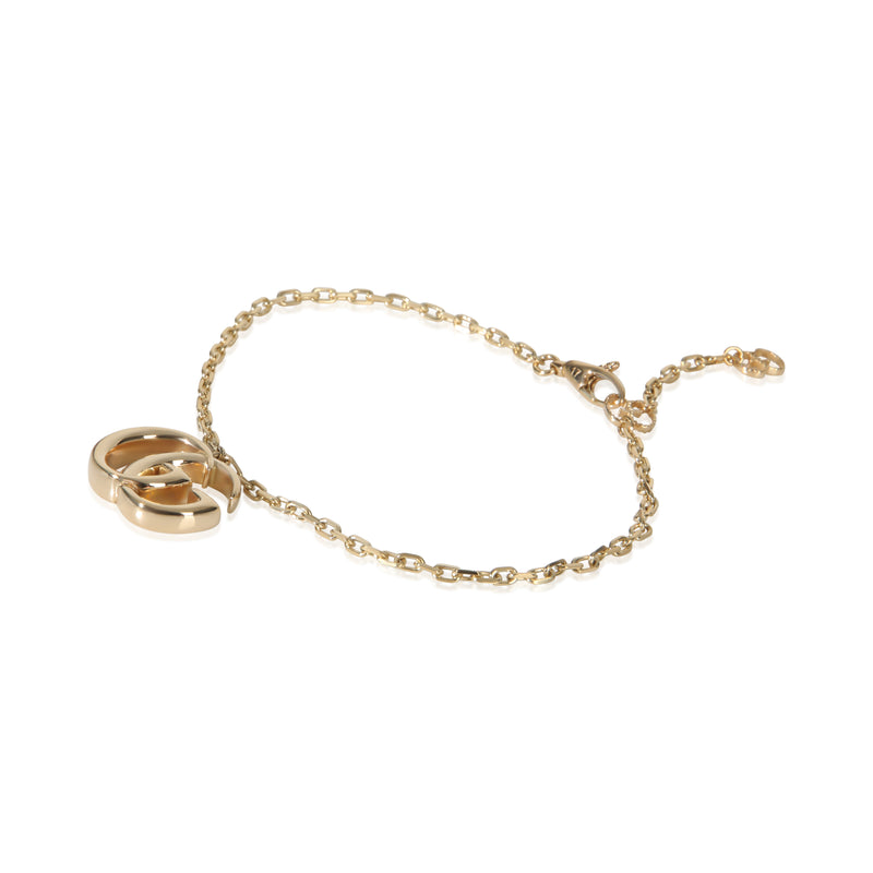 Gucci Yellow Gold Gg Marmont Charm Bracelet 18k