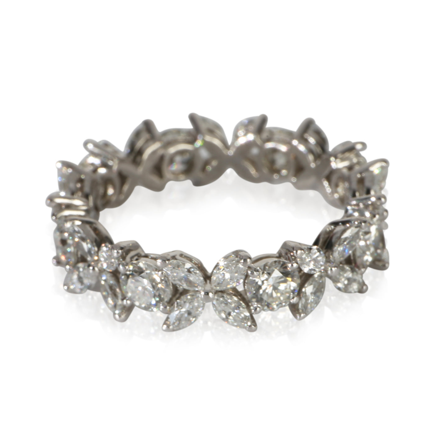 Tiffany & Co. Platinum Diamond Victoria Ring 950