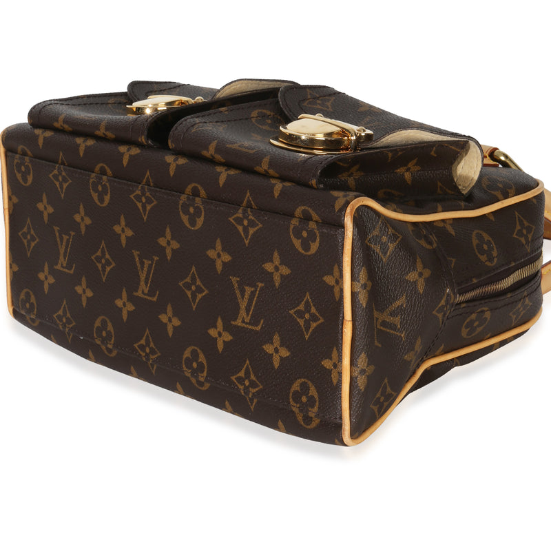 Louis Vuitton Monogram Canvas Manhattan Pm Brown Handbag