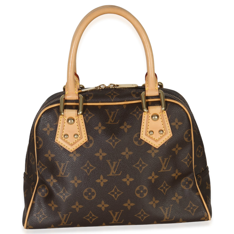 Louis Vuitton Monogram Canvas Manhattan Pm Brown Handbag