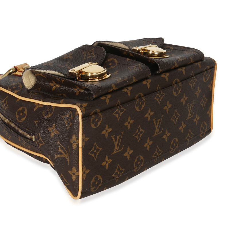 Louis Vuitton Monogram Canvas Manhattan Pm Brown Handbag