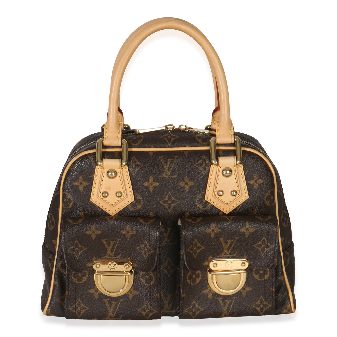 Louis Vuitton Monogram Canvas Manhattan Pm Brown Handbag