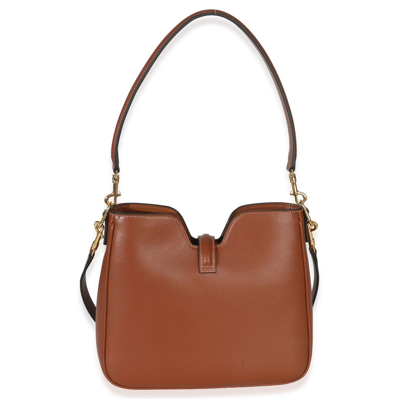 Celine Tan Smooth Calfskin Small Camille 16 Soft Shoulder Bag Brown Leather Handbag