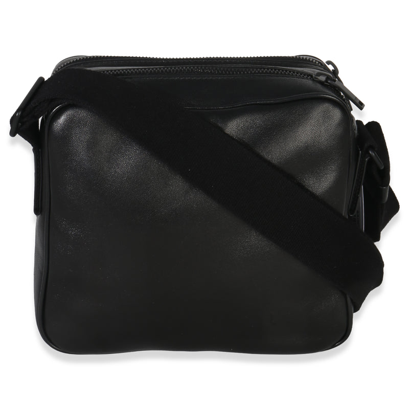 Saint Laurent Black Lambskin Monogram Niki Cube Camera Bag Leather Handbag