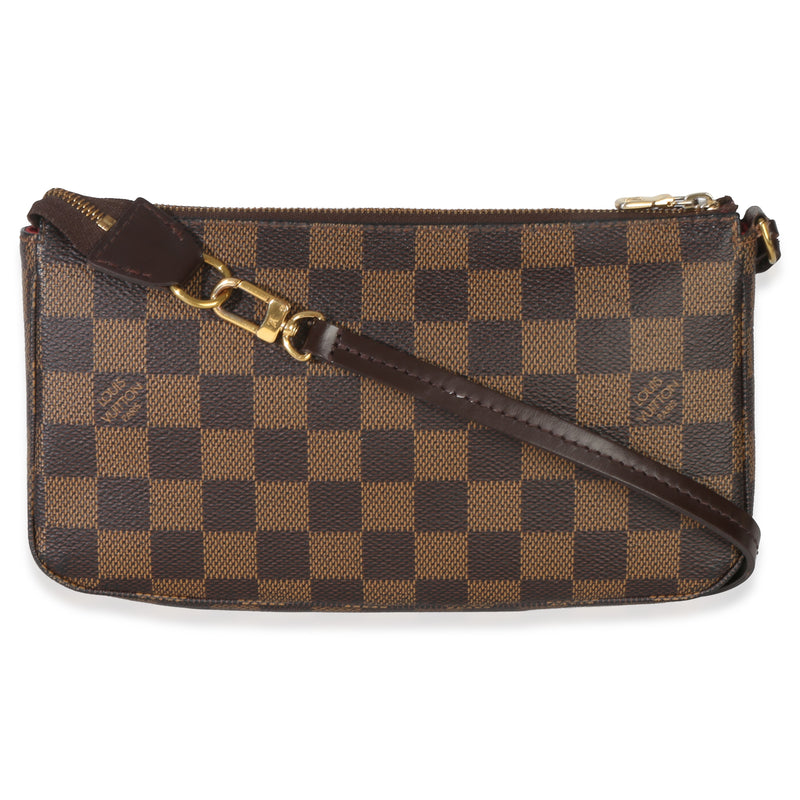 Louis Vuitton Damier Ebene Canvas Pochette Accessoires Nm Brown Handbag