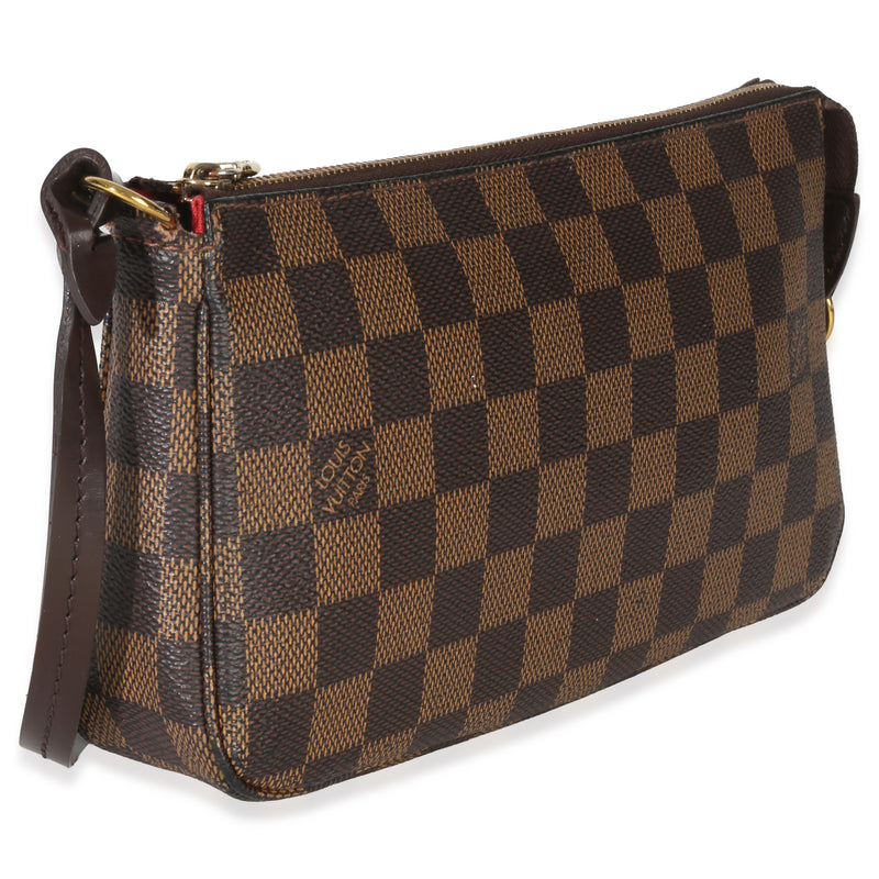 Louis Vuitton Damier Ebene Canvas Pochette Accessoires Nm Brown Handbag