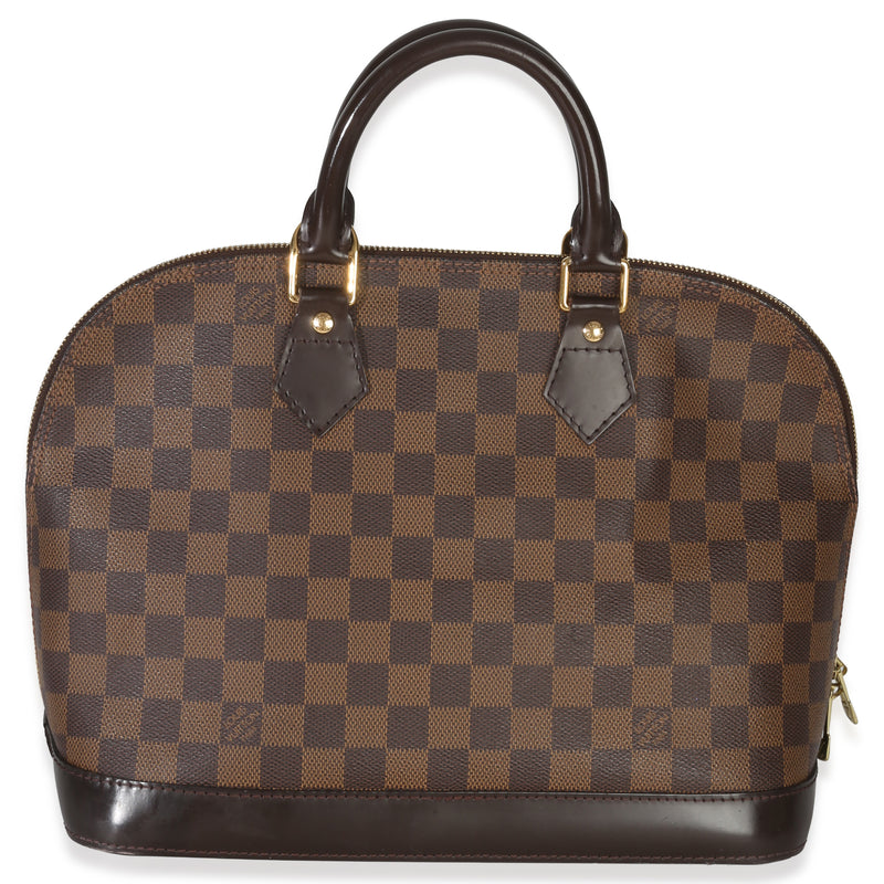 Louis Vuitton Damier Ebene Canvas Alma Pm Brown Handbag