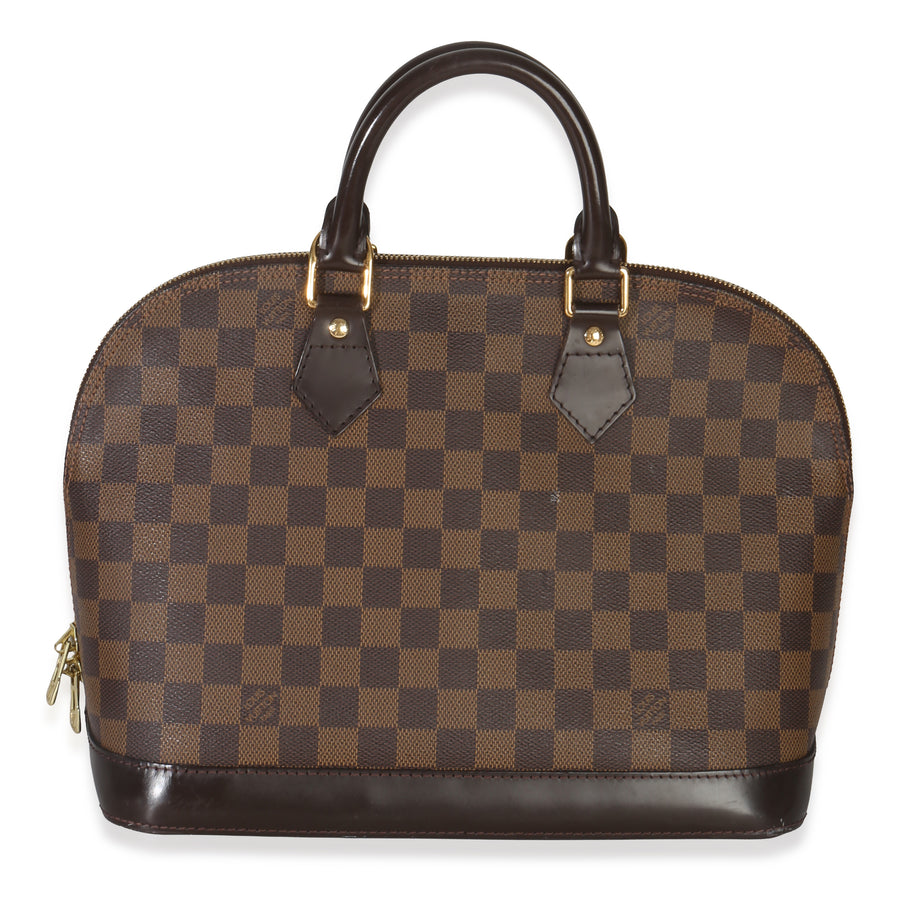 Louis Vuitton Damier Ebene Canvas Alma Pm Brown Handbag
