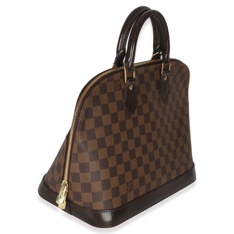 Louis Vuitton Damier Ebene Canvas Alma Pm Brown Handbag