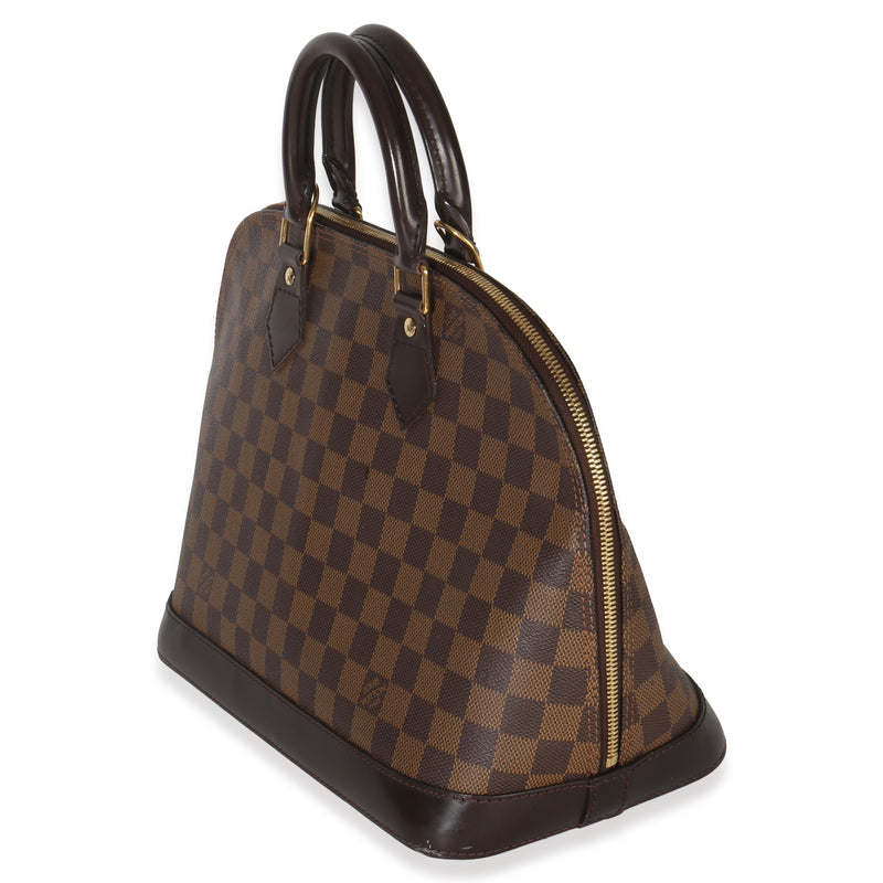 Louis Vuitton Damier Ebene Canvas Alma Pm Brown Handbag