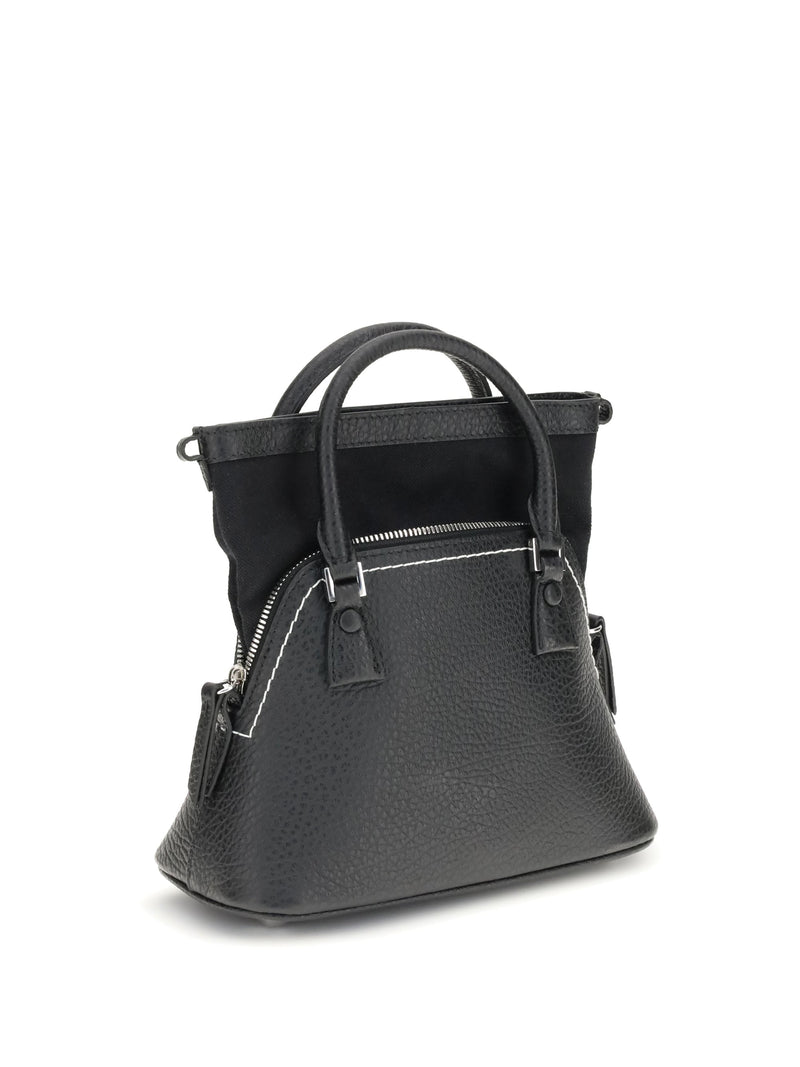 Maison Margiela 5ac Top Handle Bag — Black Calf Leather Bos Taurus
