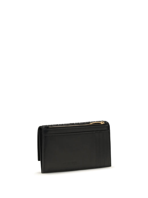 Bottega Veneta Intrecciato Bifold Wallet — Black Lamb Leather & Purses