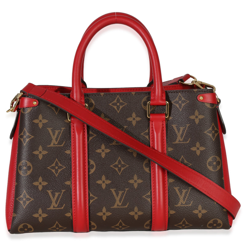 Louis Vuitton Cherry Monogram Canvas Soufflot Bb Brown; Red Handbag