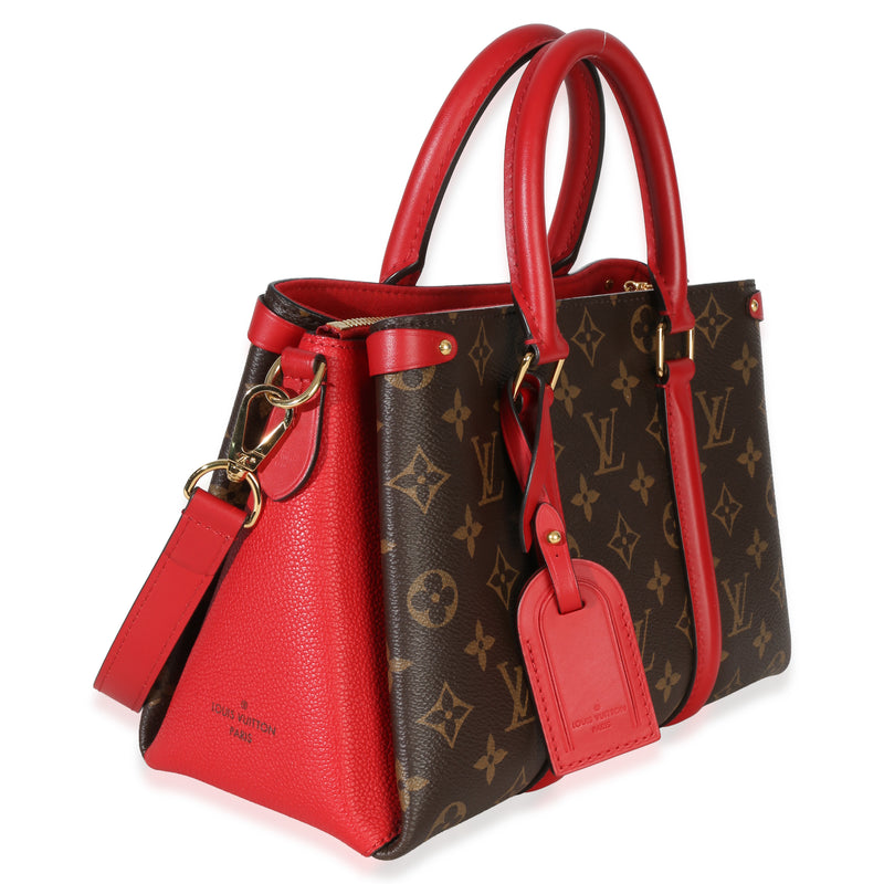 Louis Vuitton Cherry Monogram Canvas Soufflot Bb Brown; Red Handbag