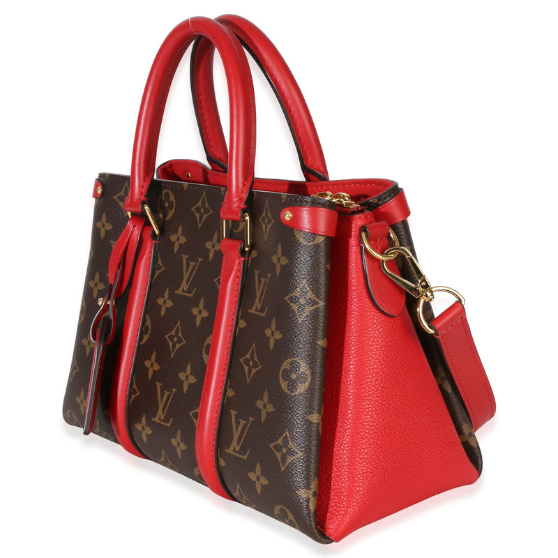 Louis Vuitton Cherry Monogram Canvas Soufflot Bb Brown; Red Handbag