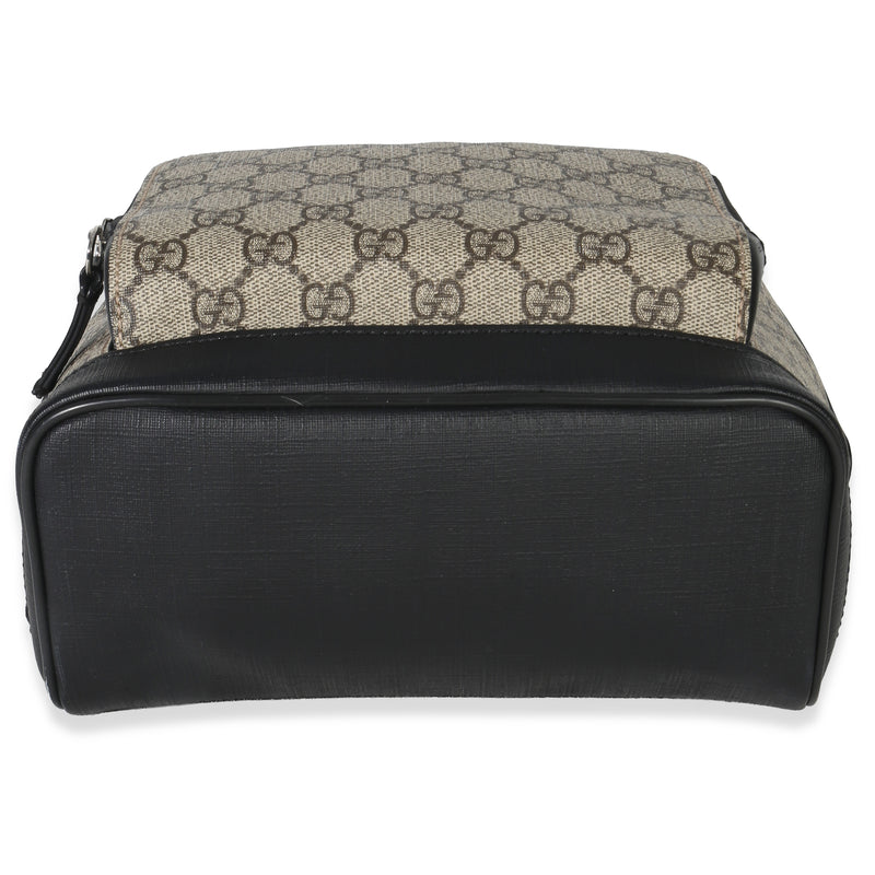 Gucci Black Beige Gg Supreme Canvas Eden Small Backpack Beige; Handbag