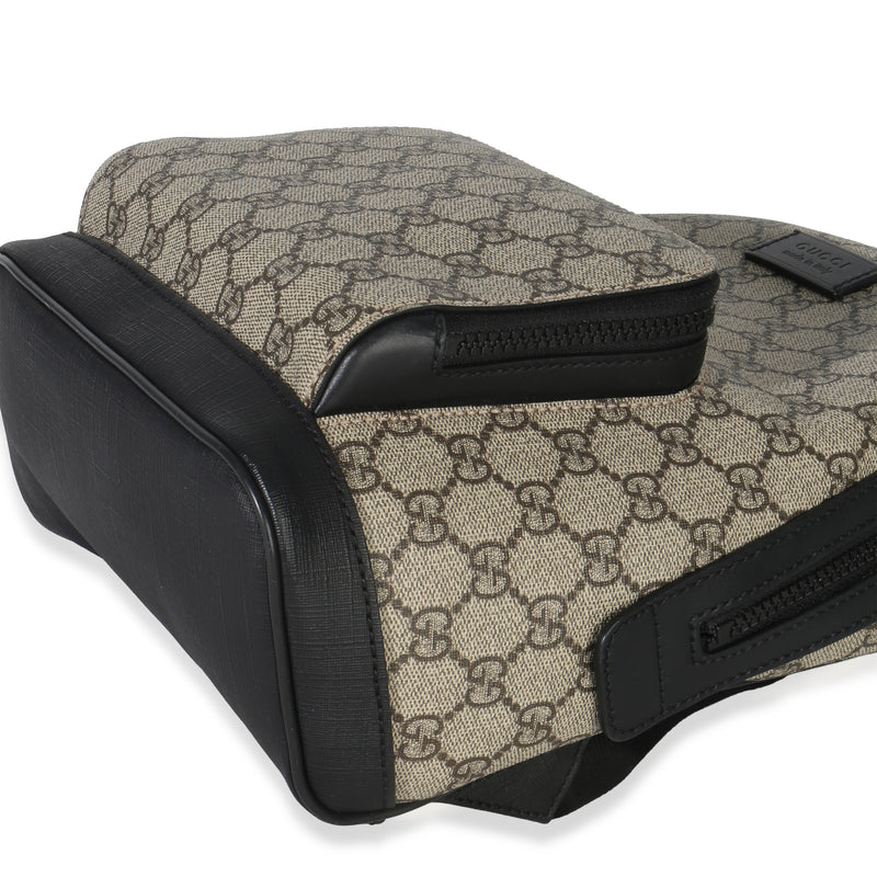 Gucci Black Beige Gg Supreme Canvas Eden Small Backpack Beige; Handbag